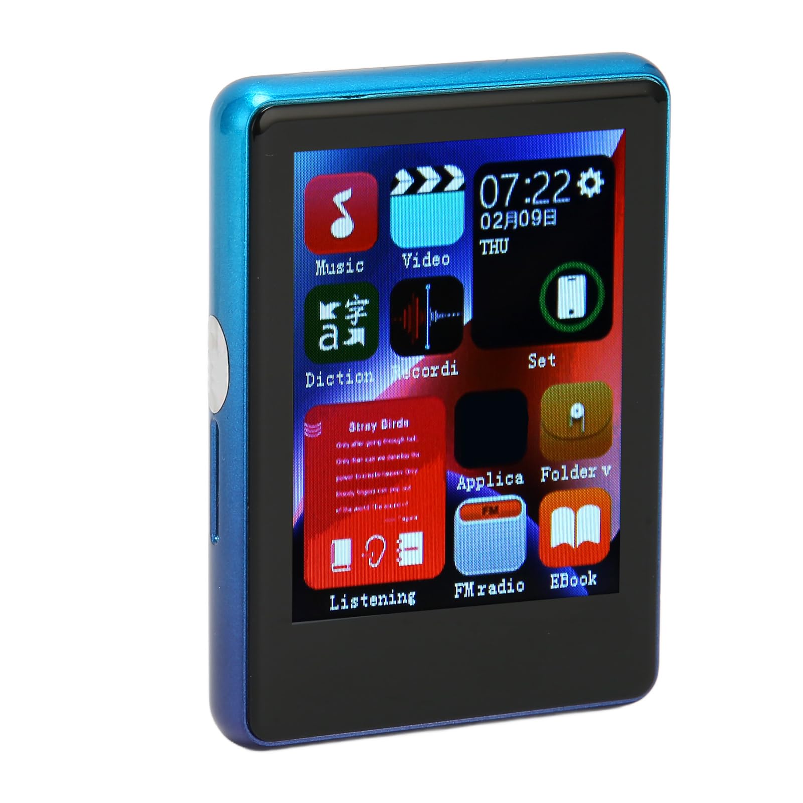 Pissente Reproductor MP3, Pantalla Táctil de 2,4 Pulgadas, Bluetooth 5.0