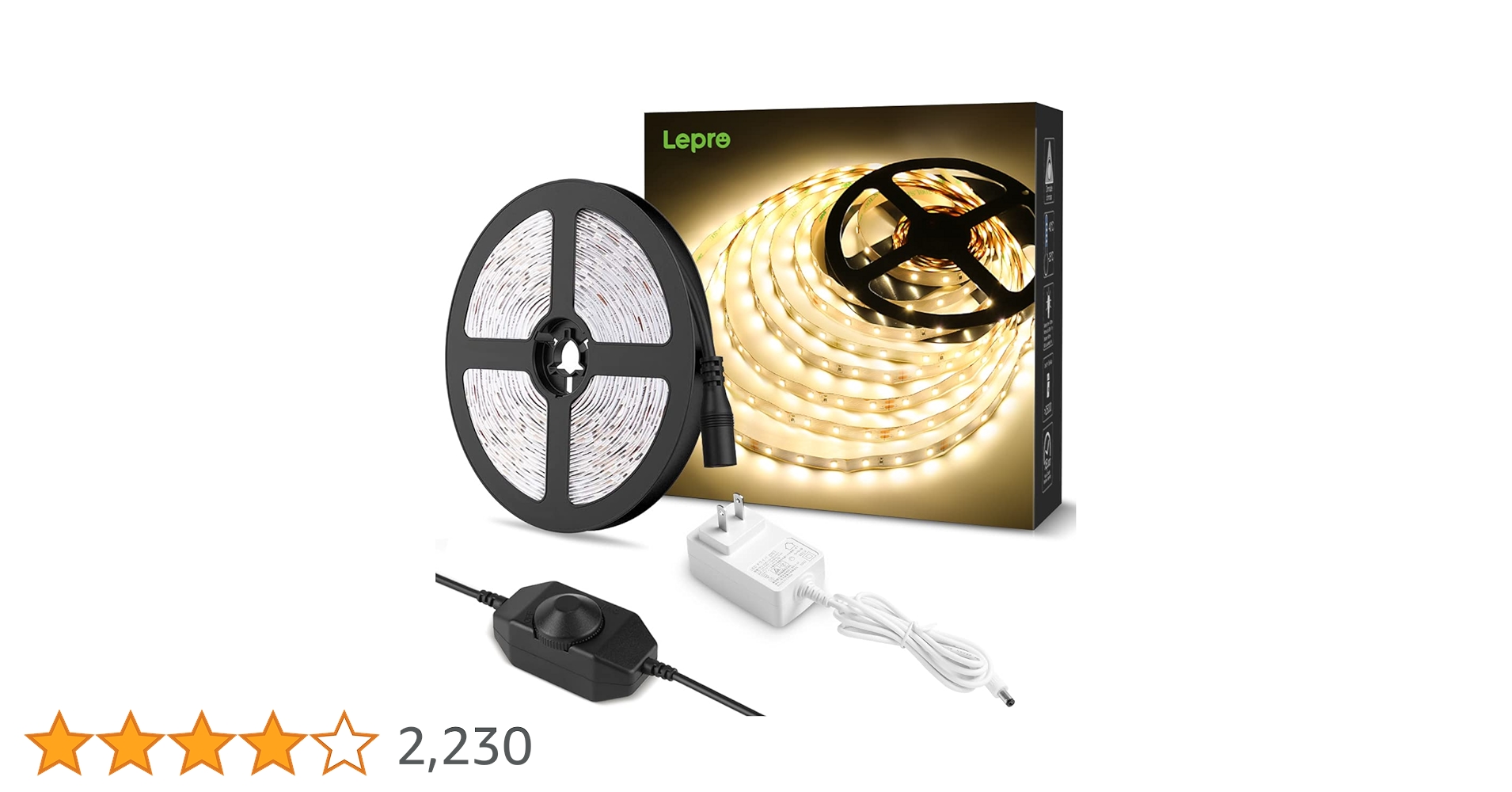 ☆自由切断・取付簡単　LEDテープライト10m ledテープ　高演色タイプ Amazon.co.jp: Lepro LEDテープライト 電球色 無段階調光 間接
