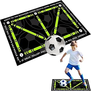 Football Training Mat,60 X 90cm Soccer Training Mat Non Slip for Adult & Kids, Ideal for Indoor and Outdoor Use