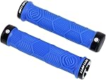 FIFTY-FIFTY Double Lock-On Mountain Bike Grips, Bicycle Handlebar Locking Grips, Non-Slip MTB Handle