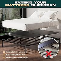 Vista 7 de Bunkie Board Queen (60 x 80) - Tablas de plástico huecas de alta calidad de 0.394 in para debajo del colchón, soporte resistente, transpirable