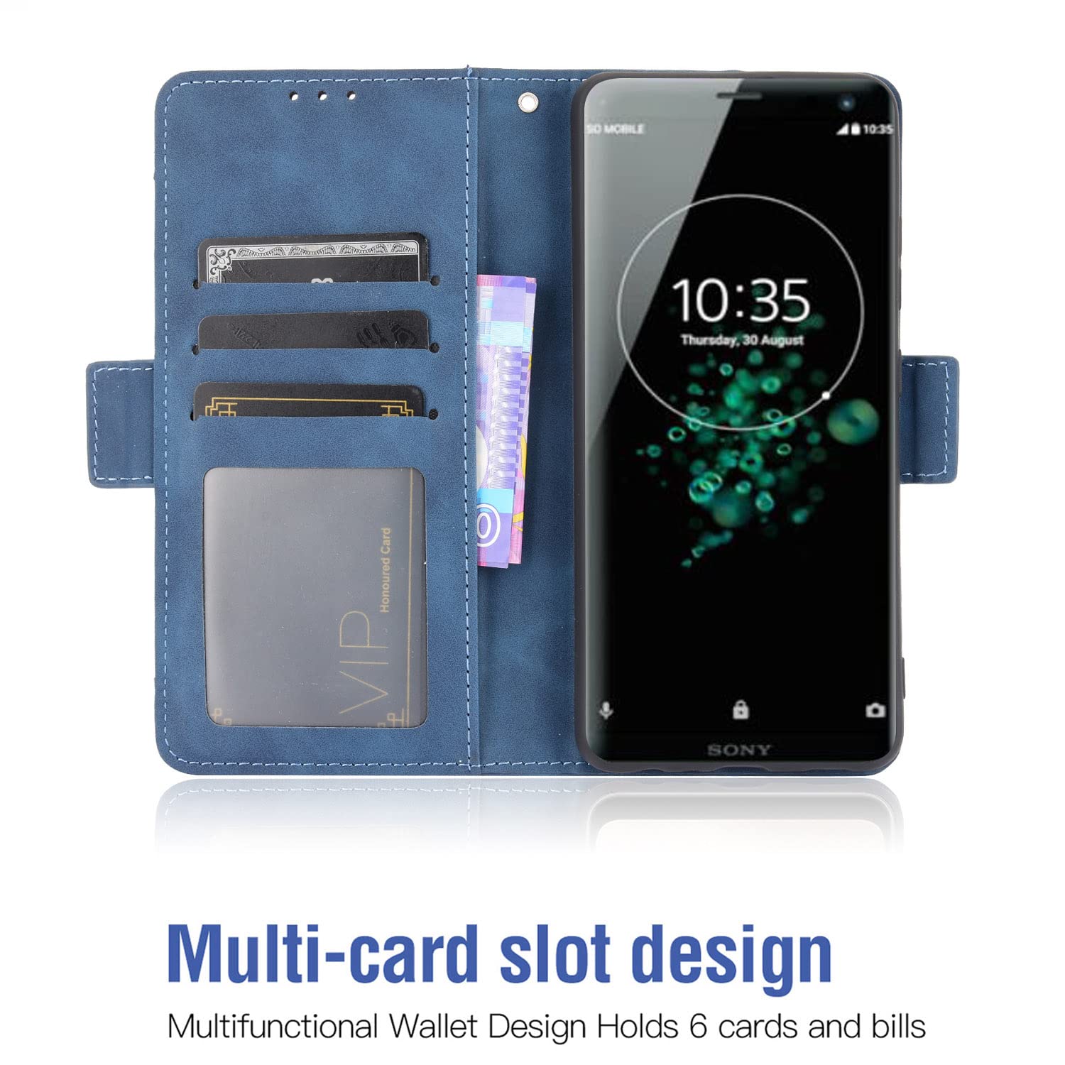 Asuwish Custodia a portafoglio per Sony Xperia 1 VI con