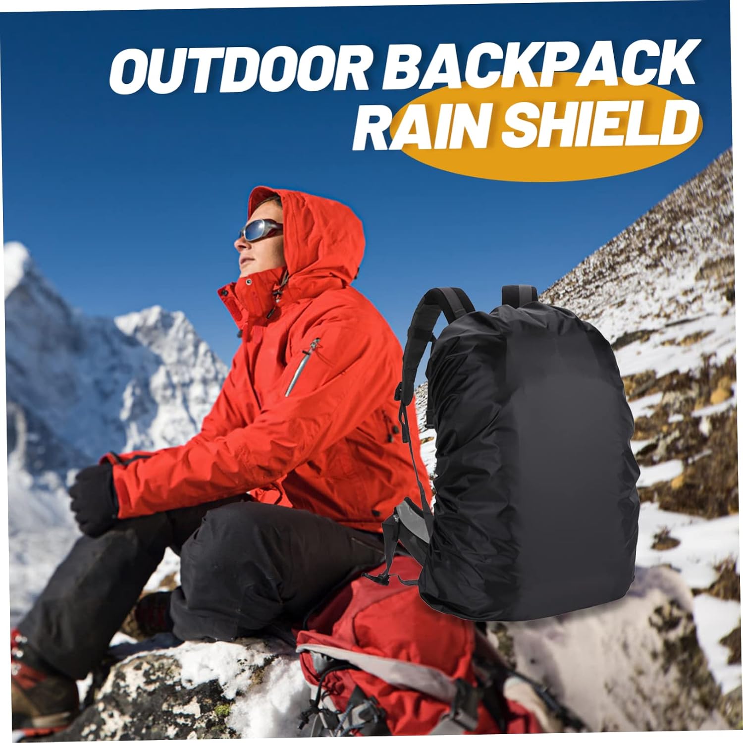 Yardwe 1 Set Backpack Rain Cover Travel Backpack Outdoor Backpack Accessories Trekking Backpack