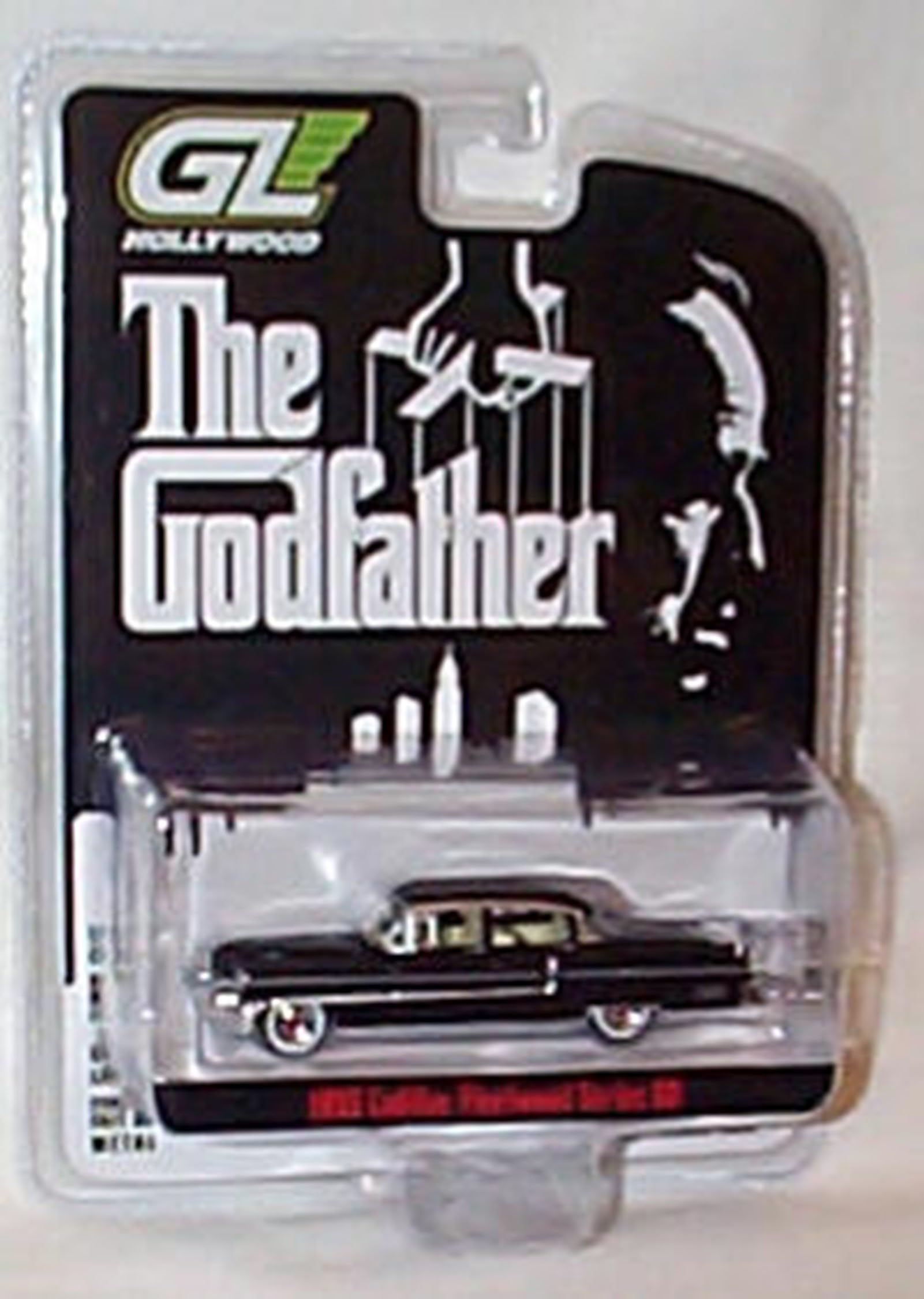 Greenlight Collectables THE G0DFATHER black fleetwood series 60 1955 vehicle 1:64 scale limited edition diecast model