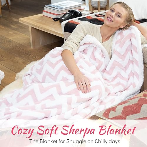 Miniatura 6 de Ailemei - Manta de vellón Sherpa para sofá con parche con palabras creativas bordadas, tamaño individual, reversible, mullida, suave y esponjosa,