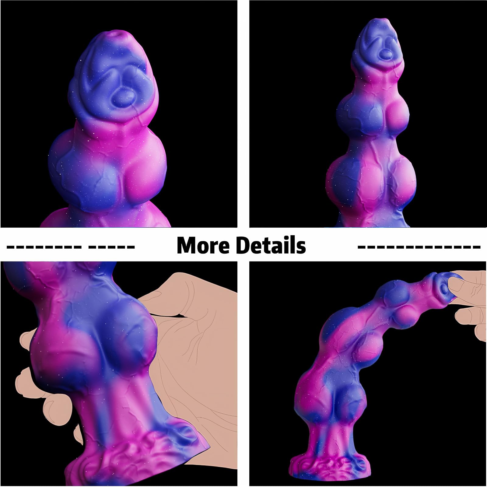 10.7"  Silicone 3 Knot Dildo–Fantasy Knotted Horse Dildo with Suction Cup, G-Spot & Clitoral Stimulating Large Adult Sex Toy for Women, Men, Gays, Anal Plug, Wall, Thicker: Monster Dildo