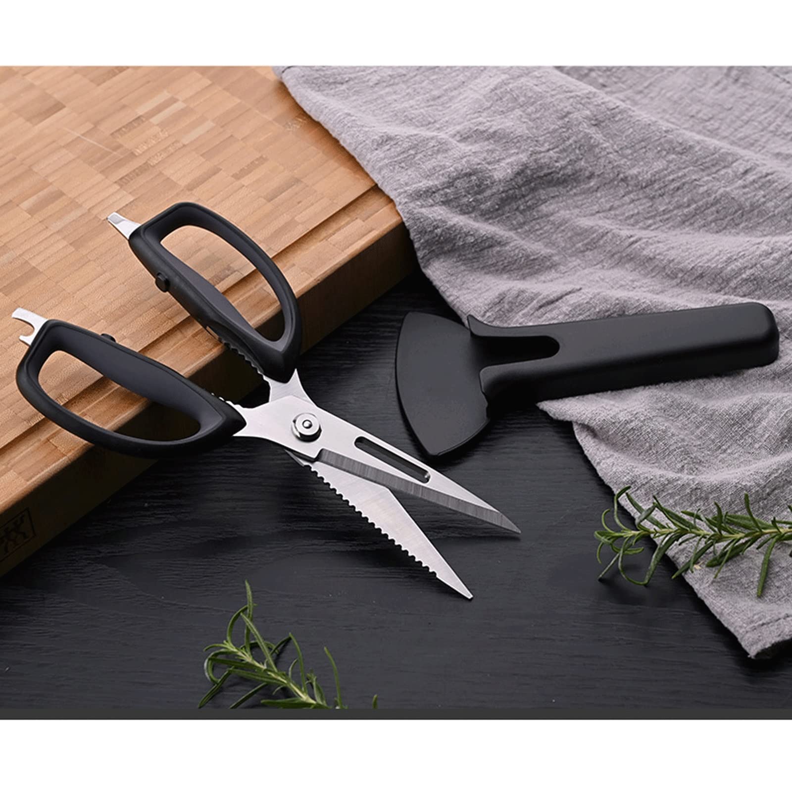Forbici da cucina Forbici da cucina multifunzionali per impieghi gravosi-Forbici da cucina professionali in acciaio inossidabile