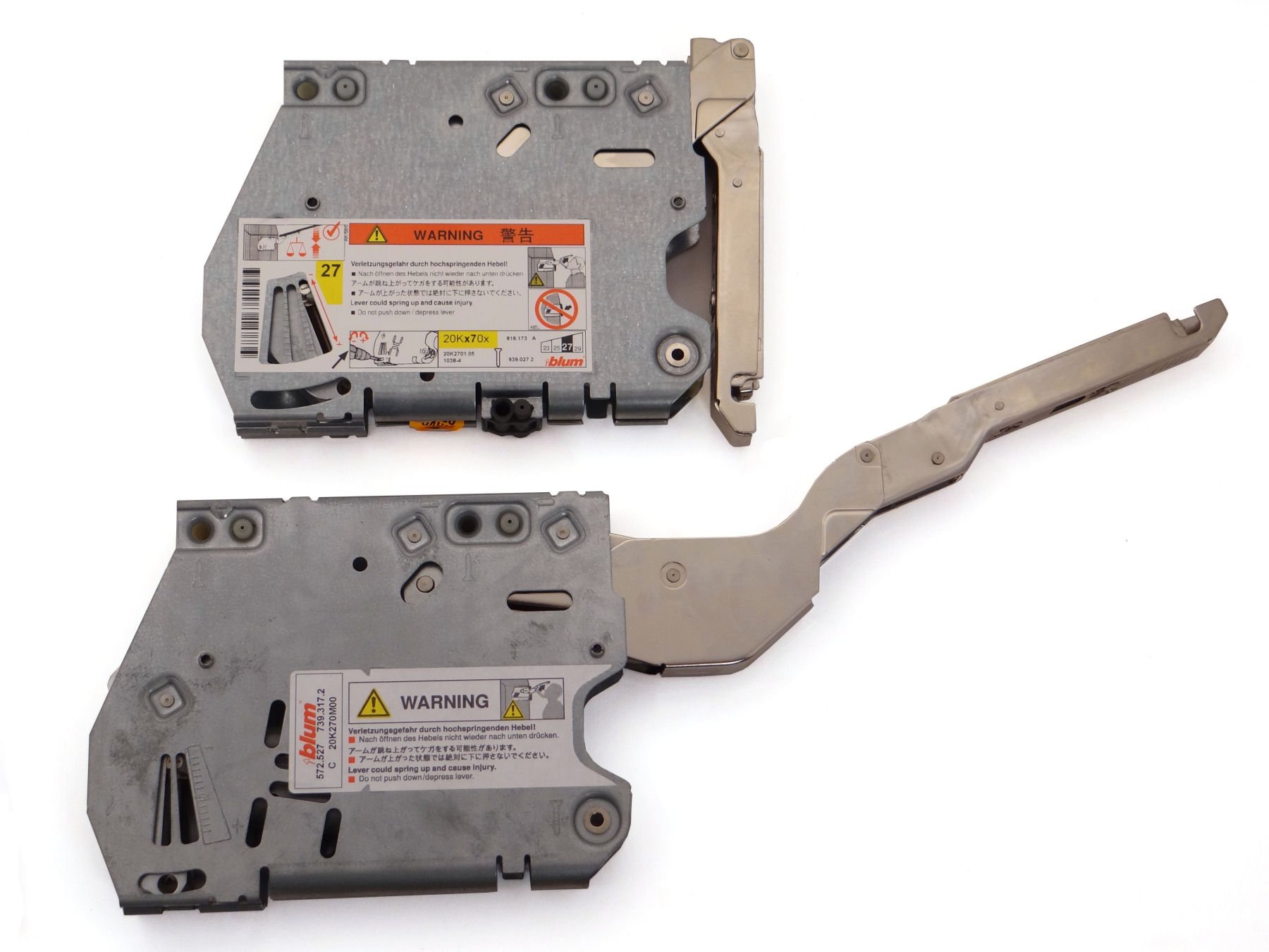 Mecanismo de elevación AVENTOS HK conjunto (1 par) LF 1500-4900 20K2700.05