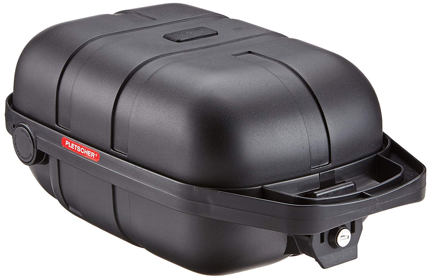 PletscherUnisex's Hard Shell Case Pannier Rack Box, Black, 12 Litre