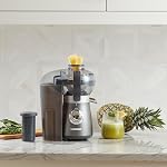 Mélangeur compact et extracteur de jus Cuisinart (avec tasse de voyage de 16 oz), 450W, acier inoxydable (BJC-550C)