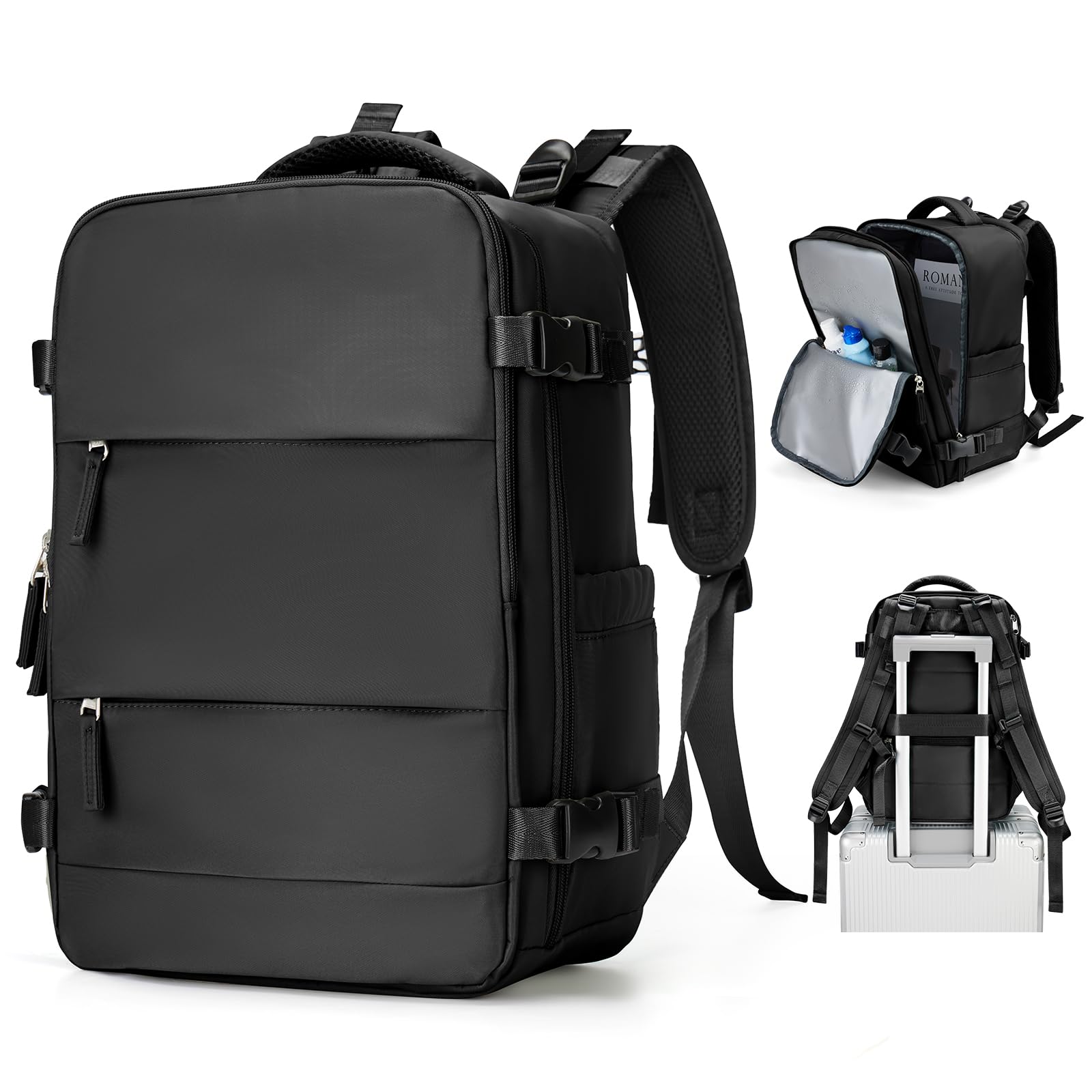 BJLFS Borse da Cabina per Ryanair 40x20x25 Bagaglio a Mano Zaino Borsa Zaino da Viaggio, Zaino da trekking,Zaino Easyjet 45x36x20,Zaino Casual per laptop da 14 pollici per scuola