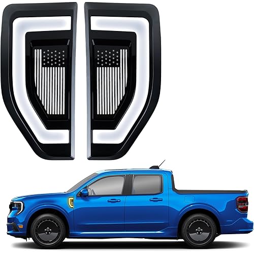 Upgrade Real Plug And Play Side Marker Lights Fit For Ford Maverick 2022-2024 With Waterproof Design, LED light,FIT for Ford Maverick Accessories (BLACK)