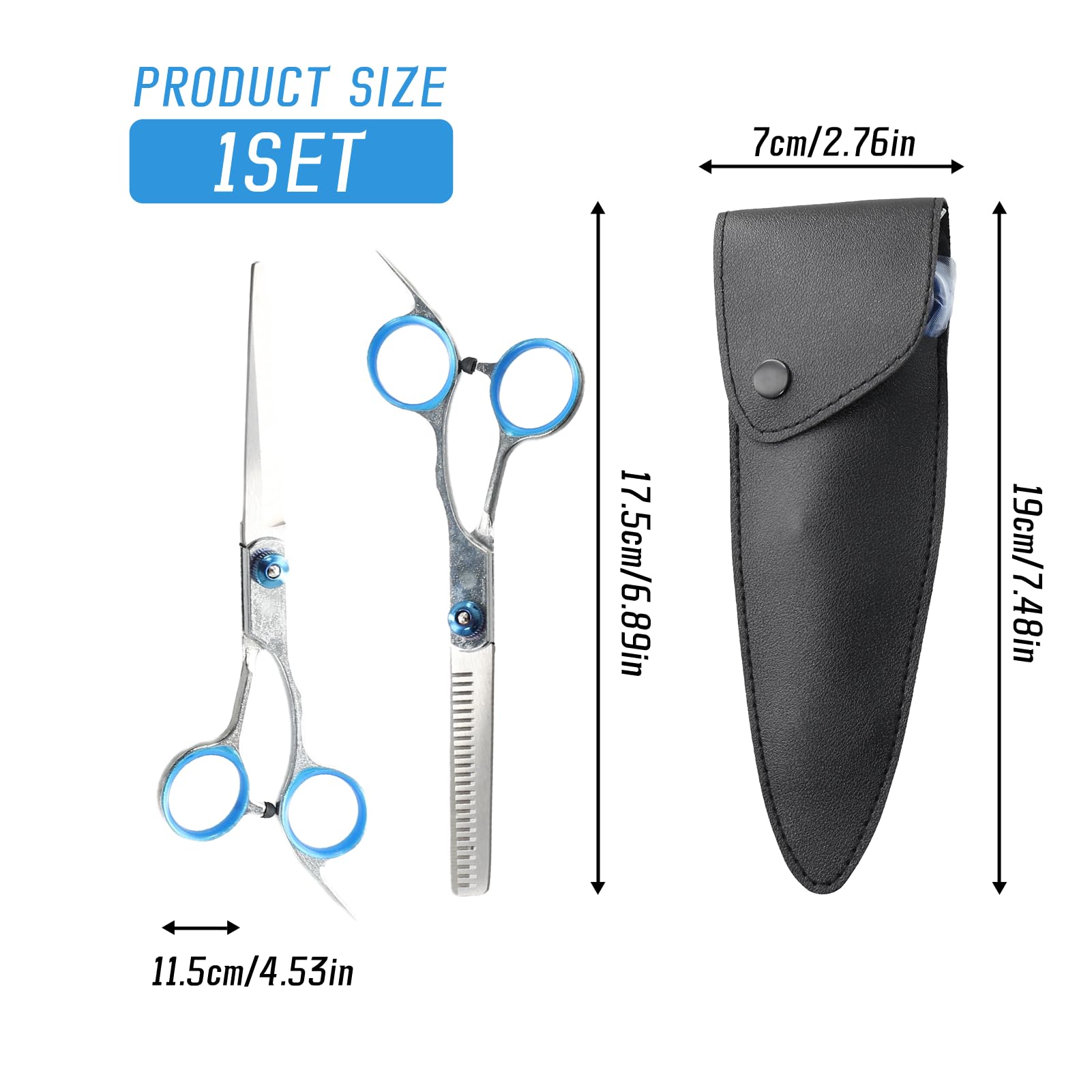 1 Set Professional 6-Inch Hairdressing Scissors & Thinning Scissors Set - Image 2