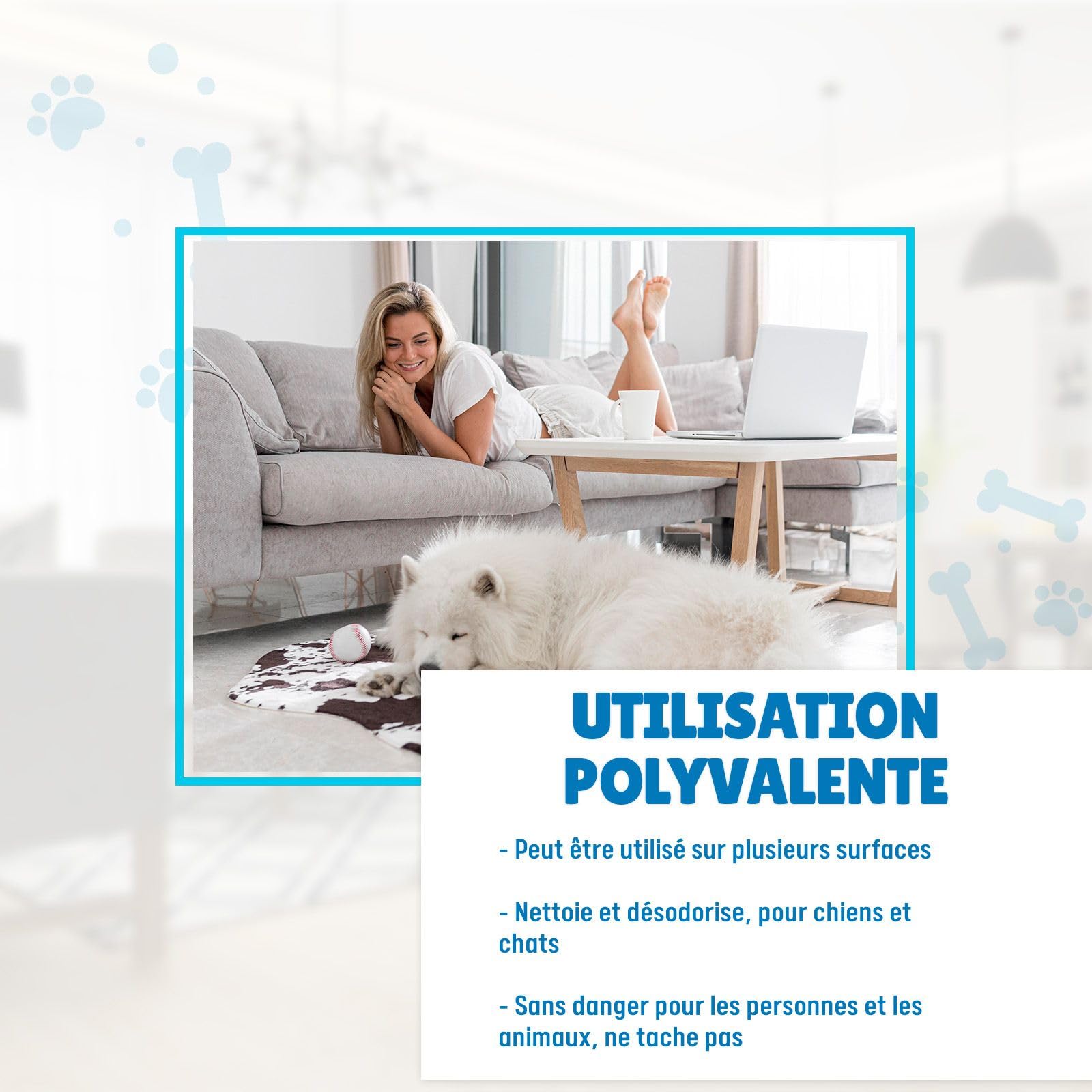 PLANTAWA Éliminateur instantané d'odeurs d'animaux domestiques 2L. Neutraliseur Enzymatique Odeurs Urine Fèces Vomissements. Intérieur et extérieur, Patio Jardin. Anti Odeur Urine Chiens Chats.