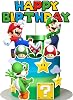 14Pcs Super Bros Cake Topper for Birthday Party Decoration, Super Brother Birthday Party Supplies- Fun Kids Party Cupcake Decoration