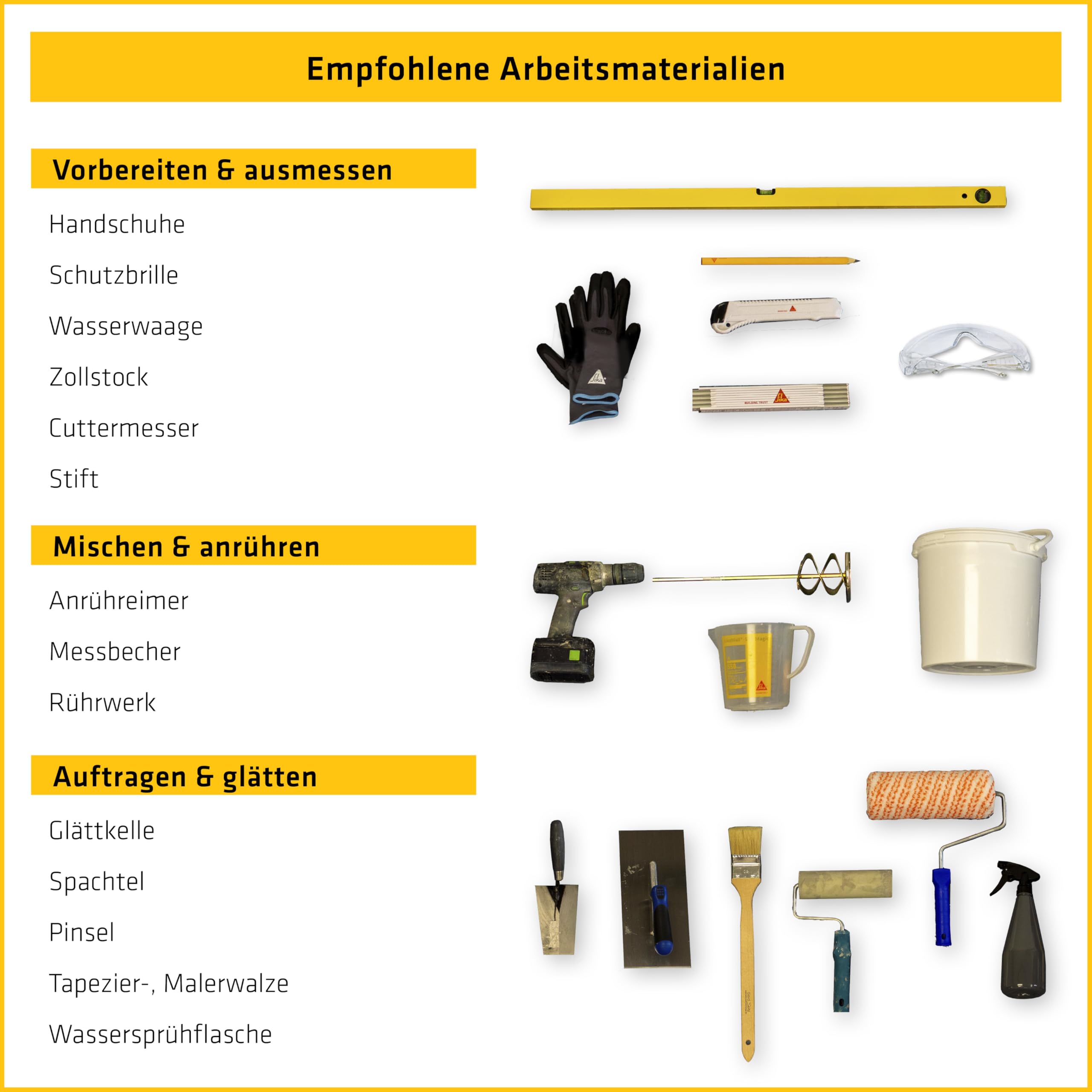 SIKA - Designspachtelmasse Betonoptik - SikaWall-550 Magic - 3kg | Für moderne Wandflächen in Betonoptik - Edler Beton-Look - Dekorative Gestaltung - Einfache Verarbeitung