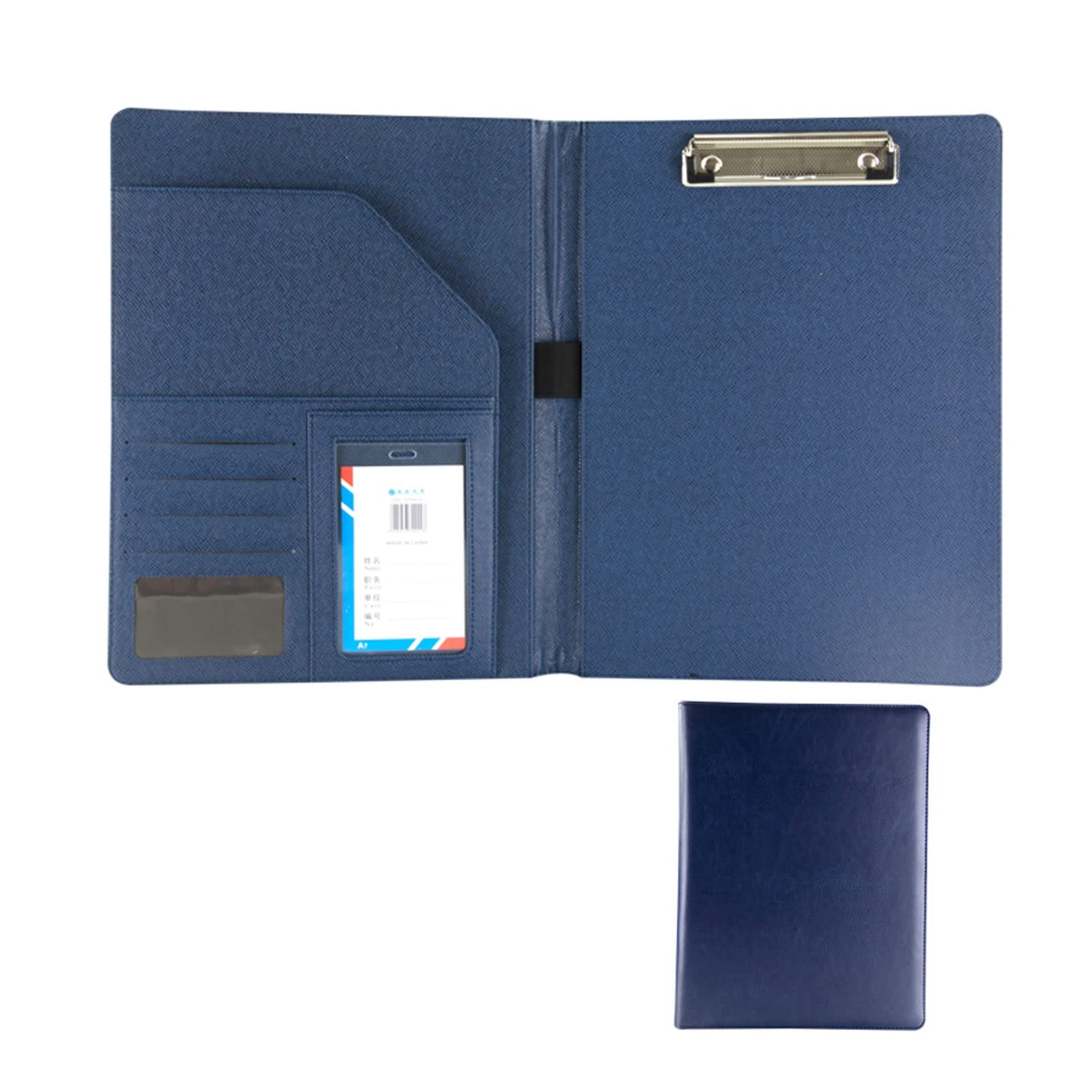 Porte-documents A4 multifonctionnel en cuir doté de multiples compartiments