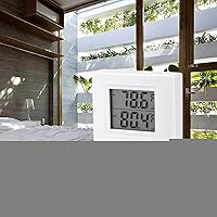 Vista 6 de Medidor de temperatura con cable para interiores y exteriores, termómetro digital con cable de sensor y pantalla LCD, funciona