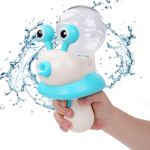 Pistola de agua eléctrica, pistola de chorro con forma de caracol con alta capacidad de 350 cc, pistola de agua automática de hasta 32 pies de