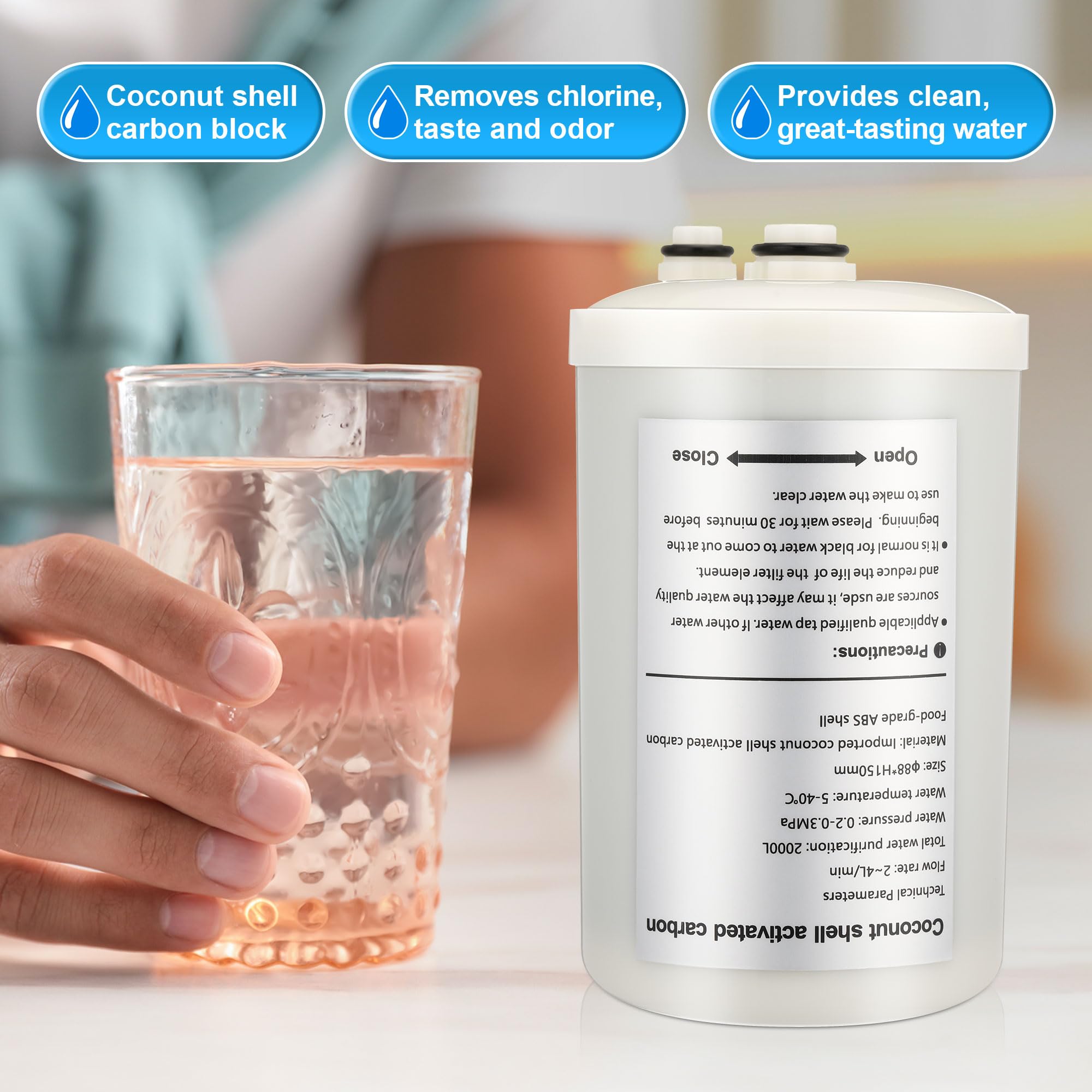 Filtro di ricambio Qualirey compatibile con ionizzatore d'acqua HG-N, Enagic Kangen LeveLuk SD501 JrIV KANGEN 8, filtro anti-piombo (non originale prima del 2010)