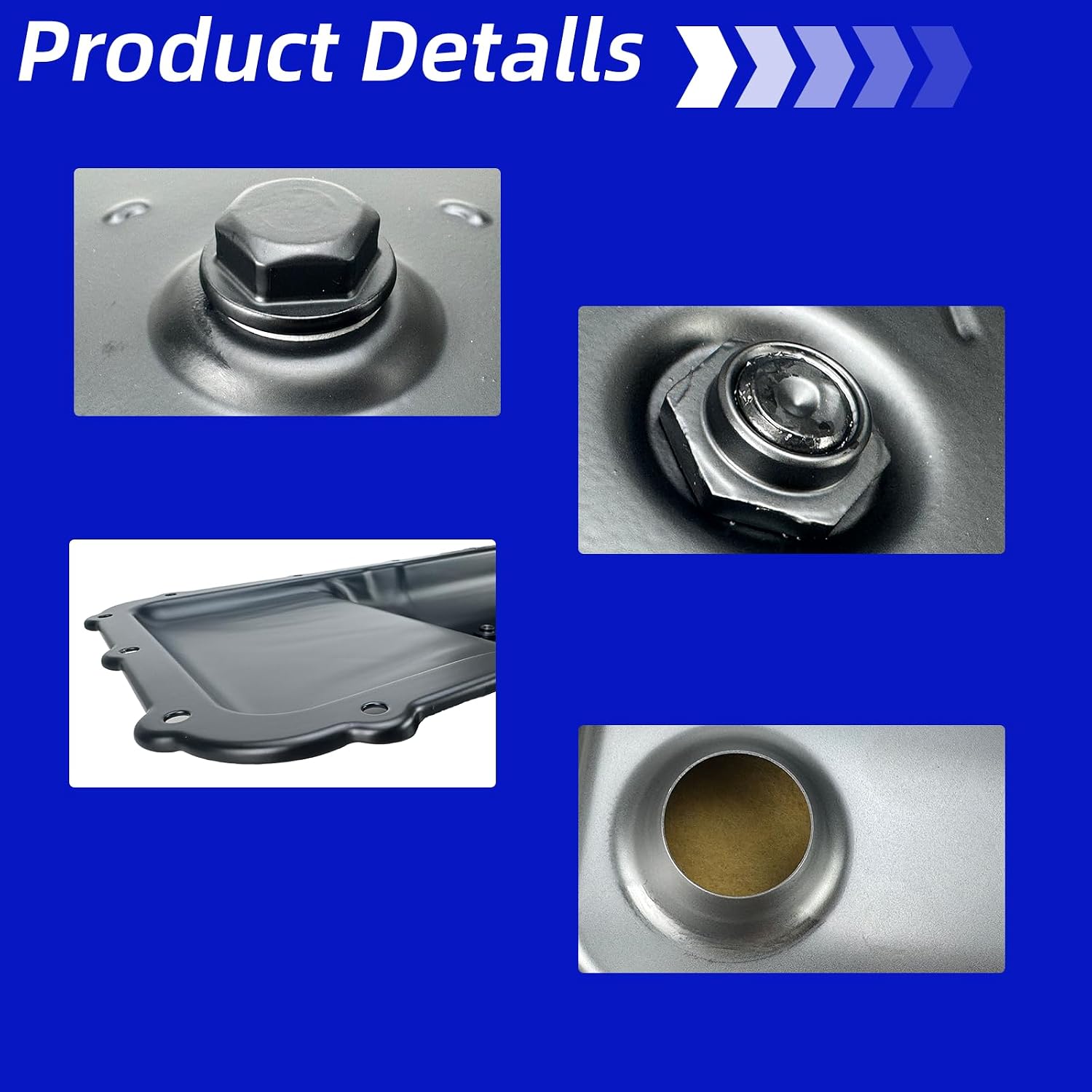 Transmission Oil Pan with Filter & Metal Gasket - Fits Ford F-250 F-350 F-450 F-550 Super Duty 2011-2019, 6.2L 6.7L V8 6R140 Transmission - Replaces OE# BC3Z-7A194-B, 265-830
