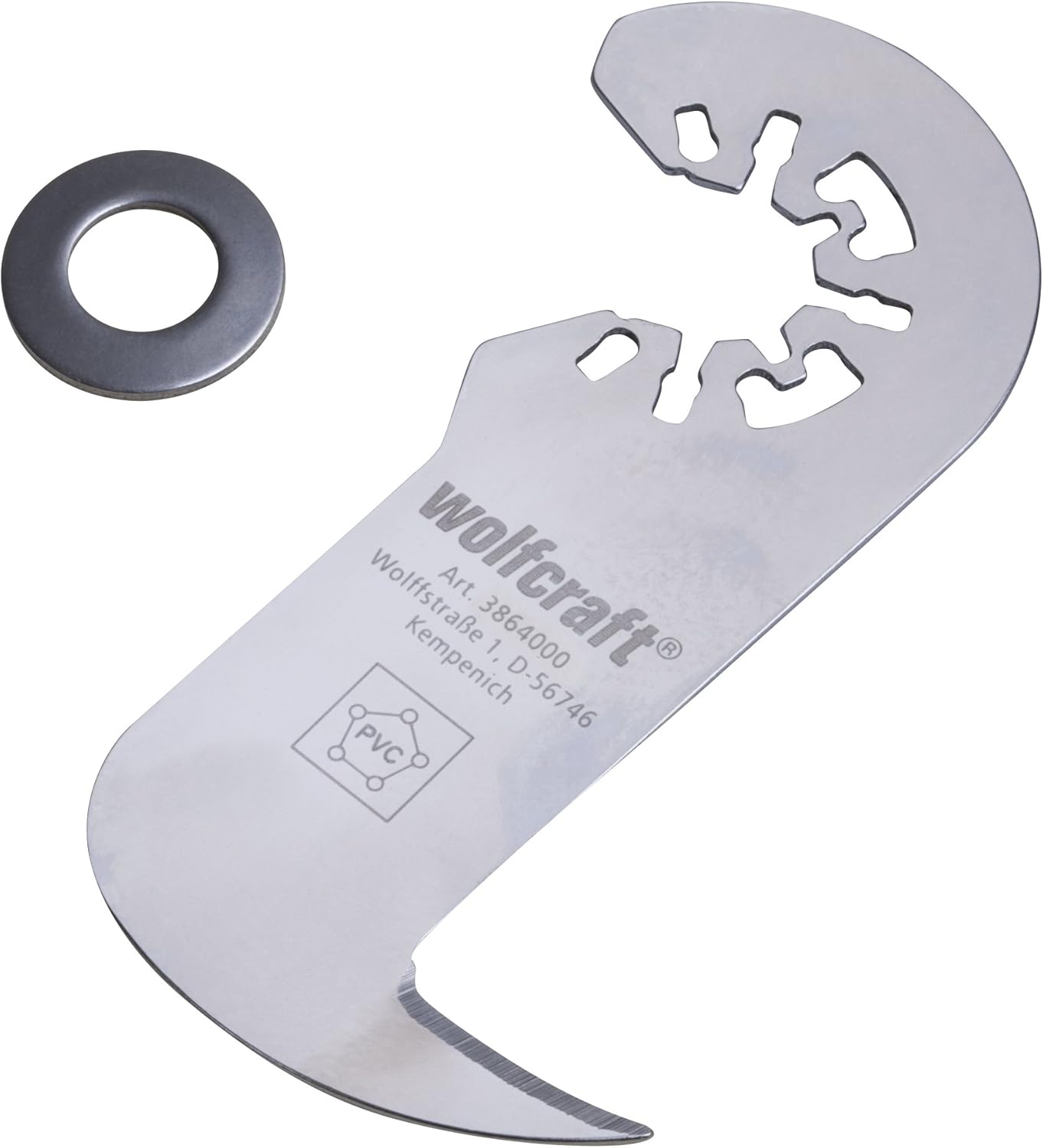 wolfcraft 3864000 Drawknife PRO, HCS-Ergonomic Hook Shape-Safe, Controlled Cutting of Vinyl, Silver