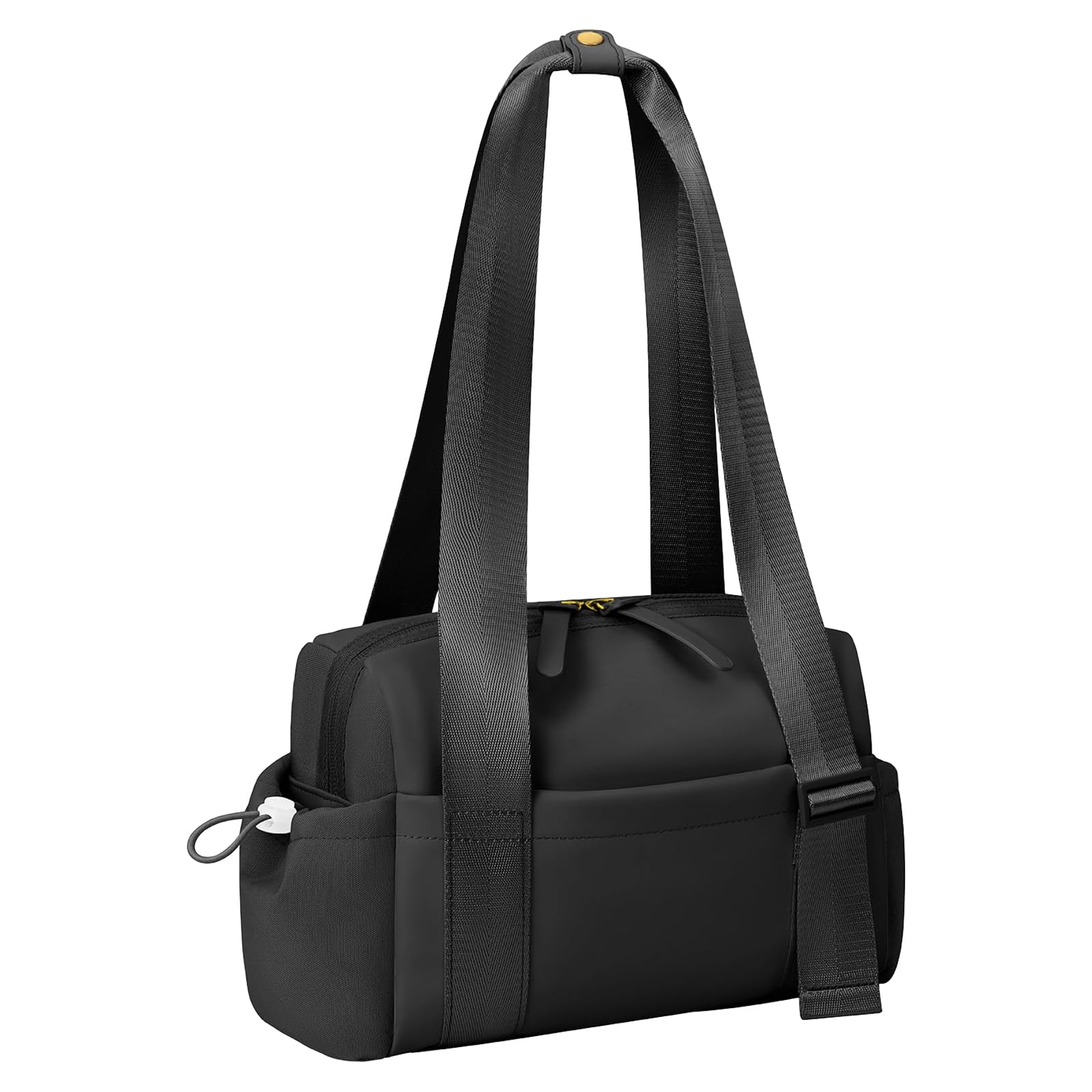 flintronic Sporttas reistas dames klein, mini waterdicht fitnesstas met vak voor natte kleding, verstelbare schouderband kleine reistas dames weekender, 30 x 11,5 x 18 cm, #A-zwart, 30 x 11,5 x 18 cm