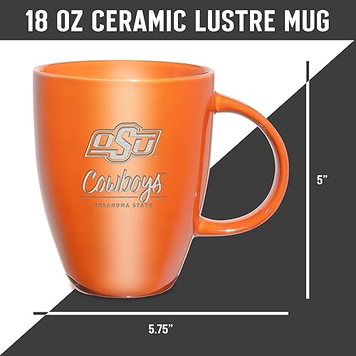 Vista 324 de Rico Industries NCAA - Taza de cerámica con grabado láser, 18 onzas, café y té