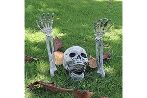 AISENO Realistic Skeleton Stakes - Halloween Decorations For Lawn Stakes Garden Halloween Skeleton Decoration