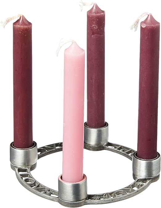 Cathedral Art, Purple (Abbey & CA Gift) Personal Advent Candleholder Wreath