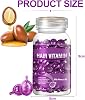 Hair Vitamin Serum Capsule, Hair Care Capsules Hair Treatment Serum Hair Vitamins Capsules for Hair Care Hair Moisturising Essence Anti-Frizz Hair Breakage Repair Hair Oil Capsules for Hair (Purple)