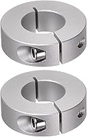Vista 15 de HARFINGTON Collar de eje de 2 piezas de 0.236 in de diámetro de aleación de aluminio con tornillo dividido collares de abrazadera, 0.787 in