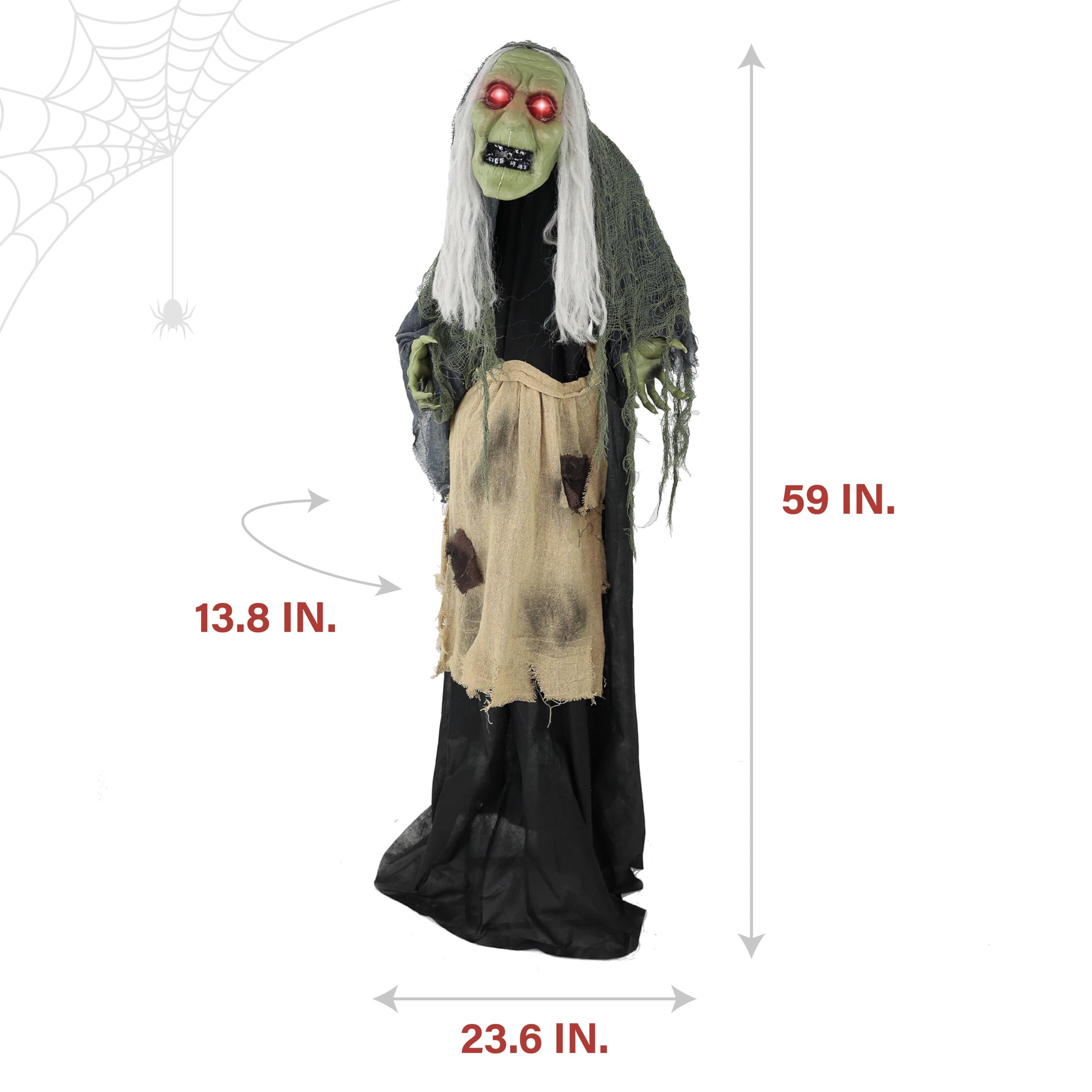 Amazon.com: Haunted Hill Farm Lifesize Animatronic Scary Talking