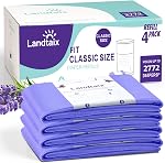 Refills Compatible with Dekor Classic Diaper Pail Refills | 4 Pack for 2772 Diapers(Extra 40% Lengths) Diaper Pail Bags with Extra 30% Thickness Powerful Odor Eliminate Lavender Scent for Baby/Adult