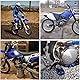 AnXin Fußrasten für Geländemotorräder, CNC, YZ65, YZ85, YZ125, YZ250, YZ250F, YZ426F, YZ450F, YZ125X, YZ250X, YZ250FX, YZ450FX, WR250F, WR426F, WR450F, Blau
