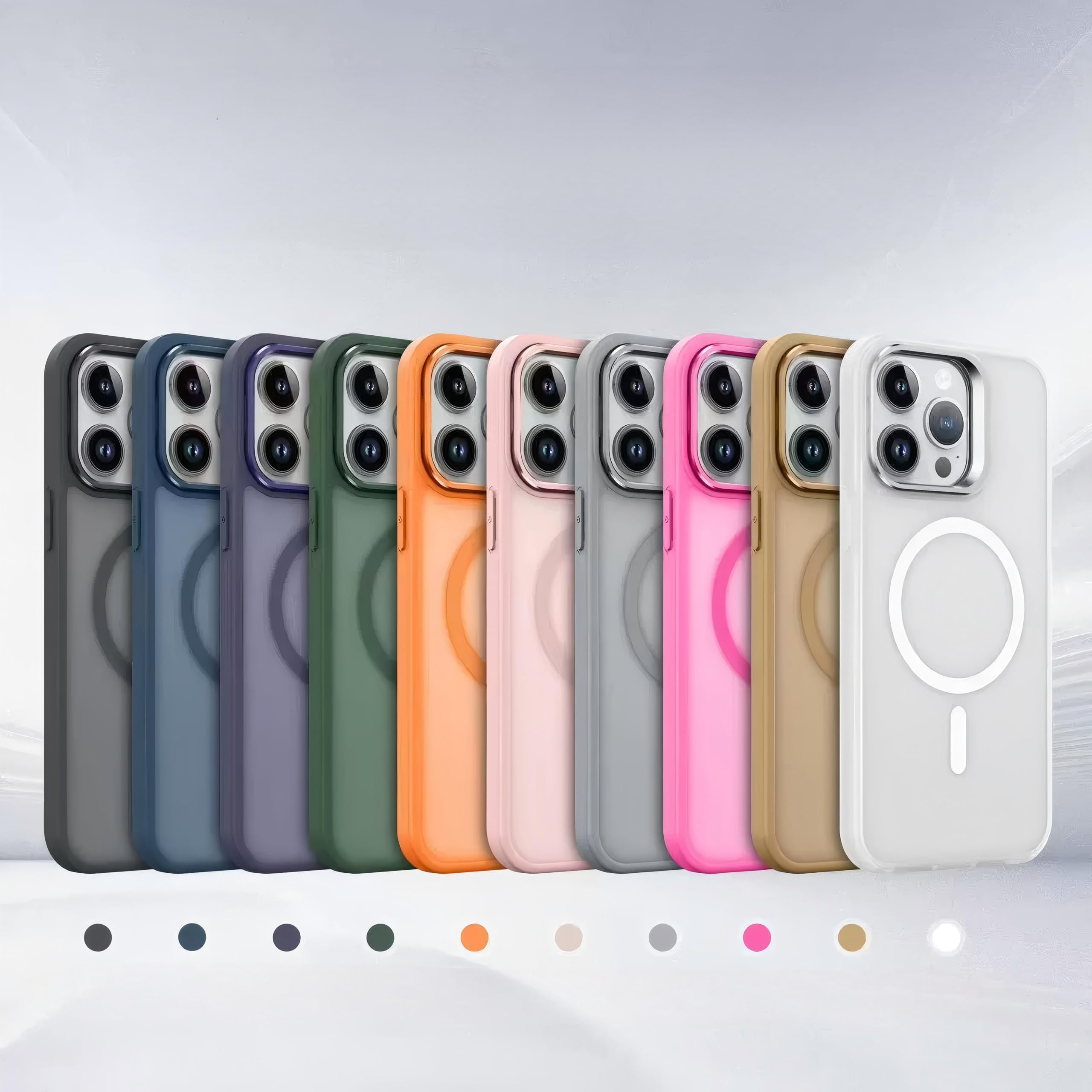 Mixroom – Cover Cavalletto per iPhone 13 Custodia Supporto Stand Invisibile Pieghevole Compatibile con MagSafe Cerchio Magnetico Integrato Nero C06