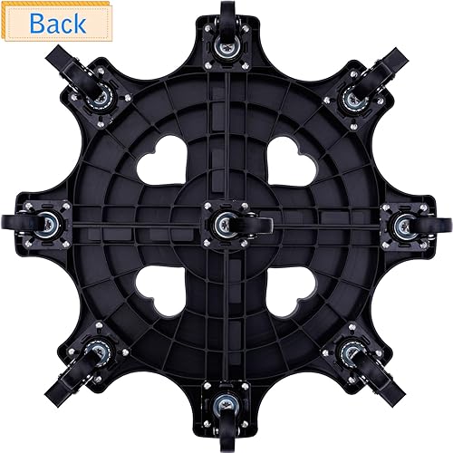 Miniatura 4 de Carrito de plantas de 20 pulgadas con ruedas  Soporte para plantas rodantes para interiores y exteriores con ruedas, carrito grande para macetas