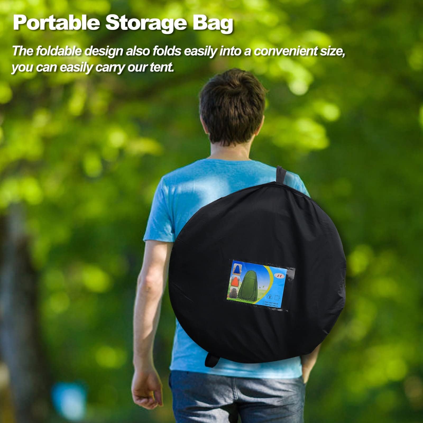 CLIPOP Tenda da bagno pop up, portatile, impermeabile, anti-UV, per la spiaggia, la pesca, l'escursionismo, il bagno, all'aperto, con borsa per il trasporto