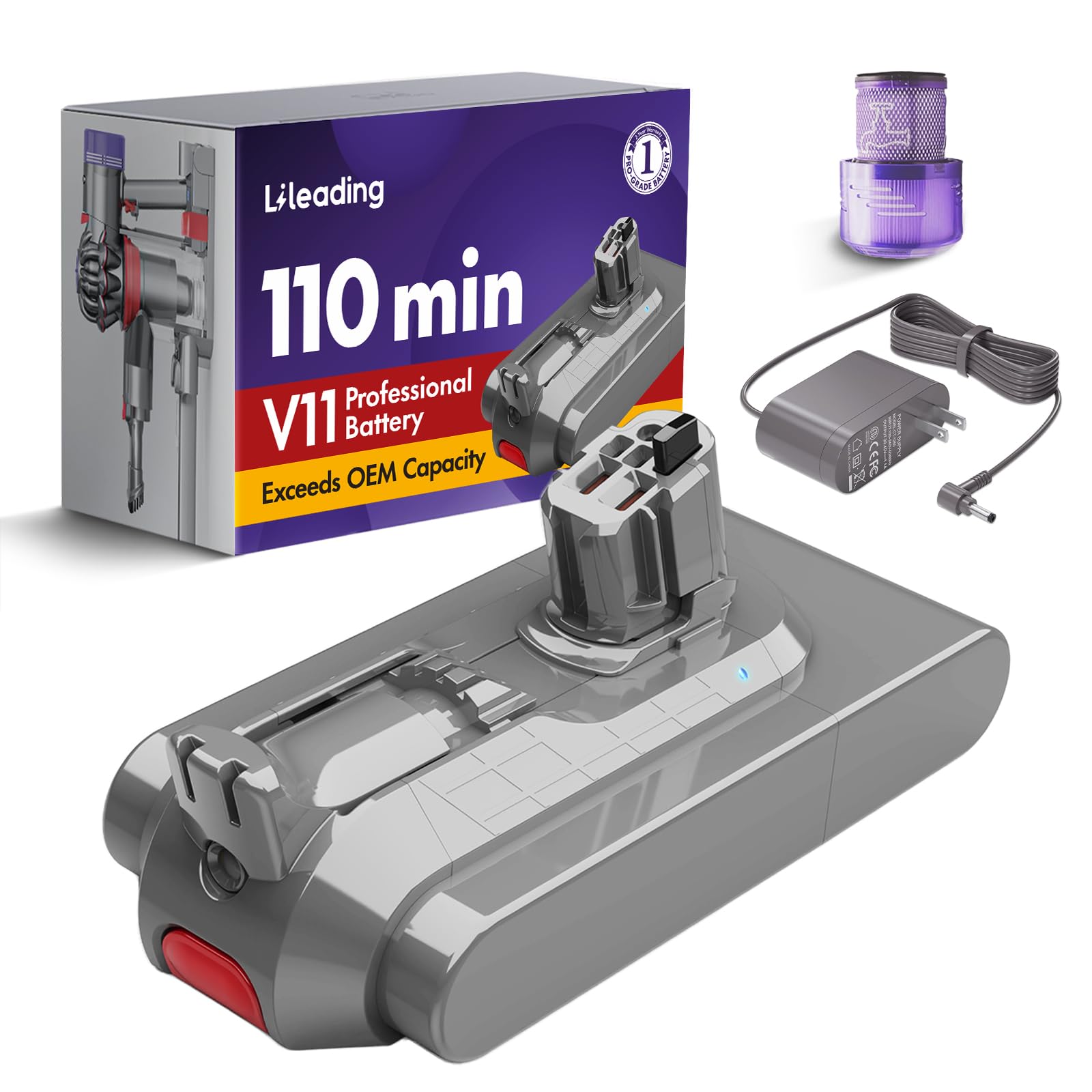 V11 Click-in Battery Kit 126Wh, SV15/SV16/SV22, Charger