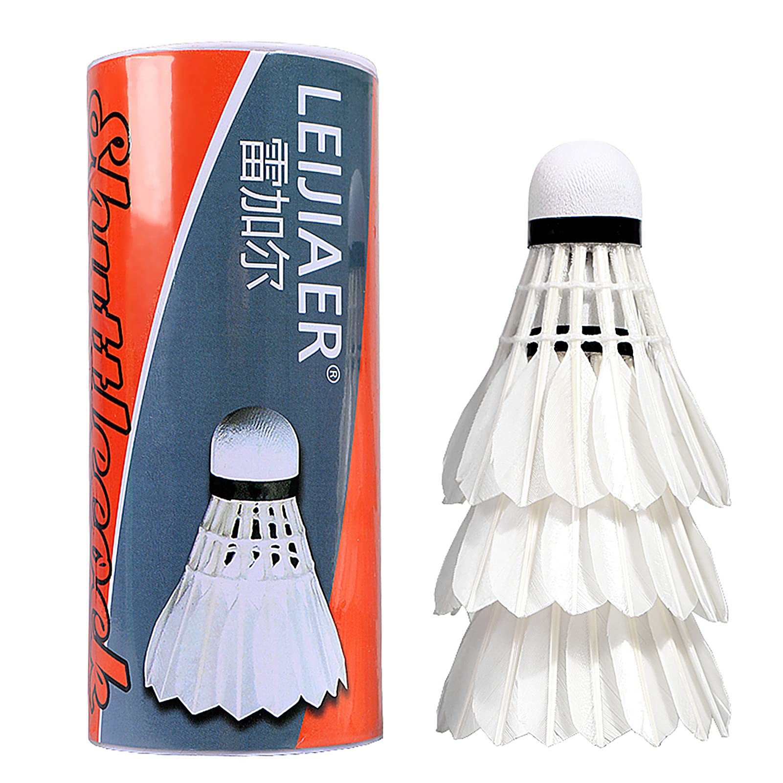 3pcs Badminton Durable Shuttlecocks Indoor Outdoor Sports Badminton Balls Quality Duck Feather Training Balls Windproof Shuttlecock Seedom