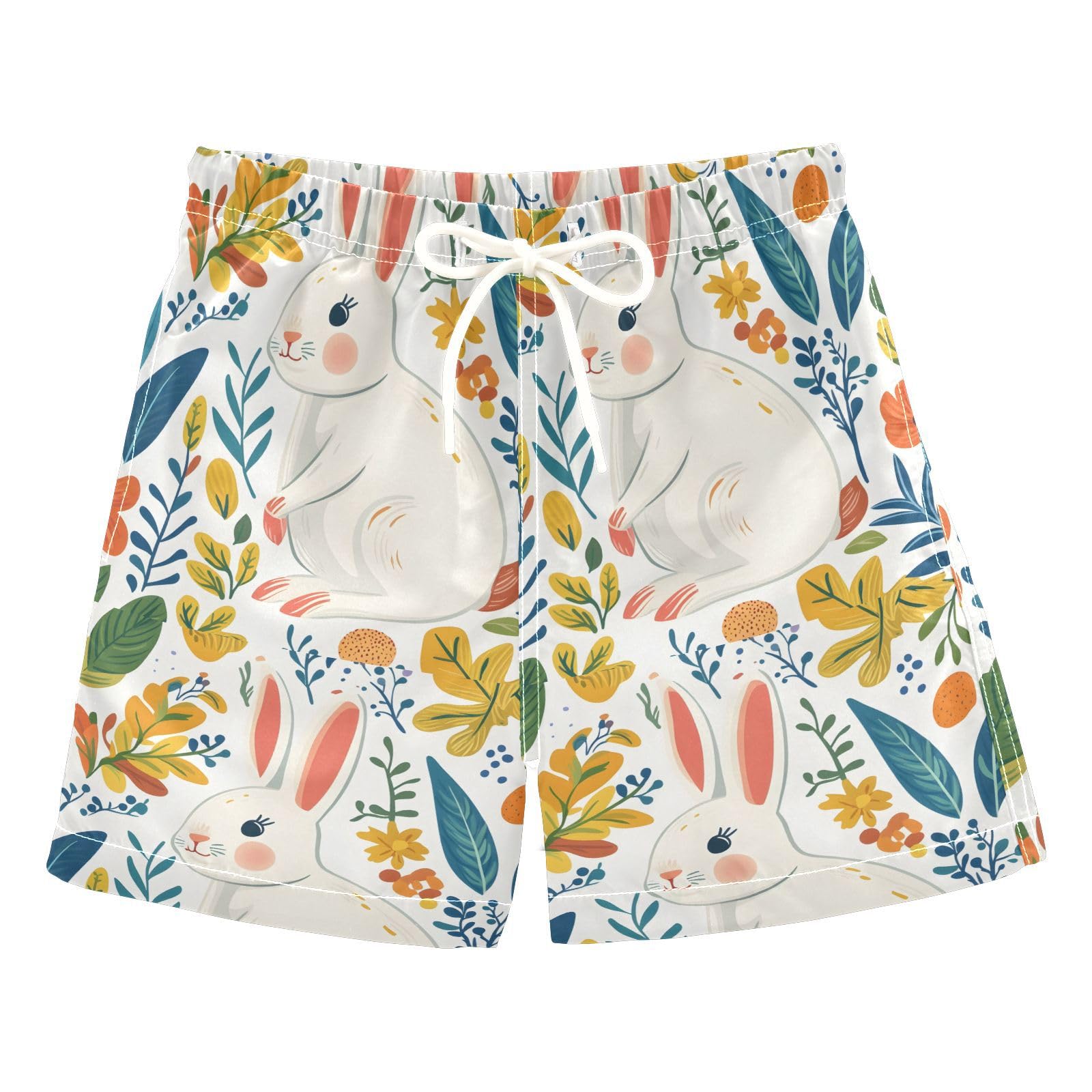 Cute Rabbit F Boys Swim Trunks Toddler Shorts Swimwear Boardshorts Multicoloured
