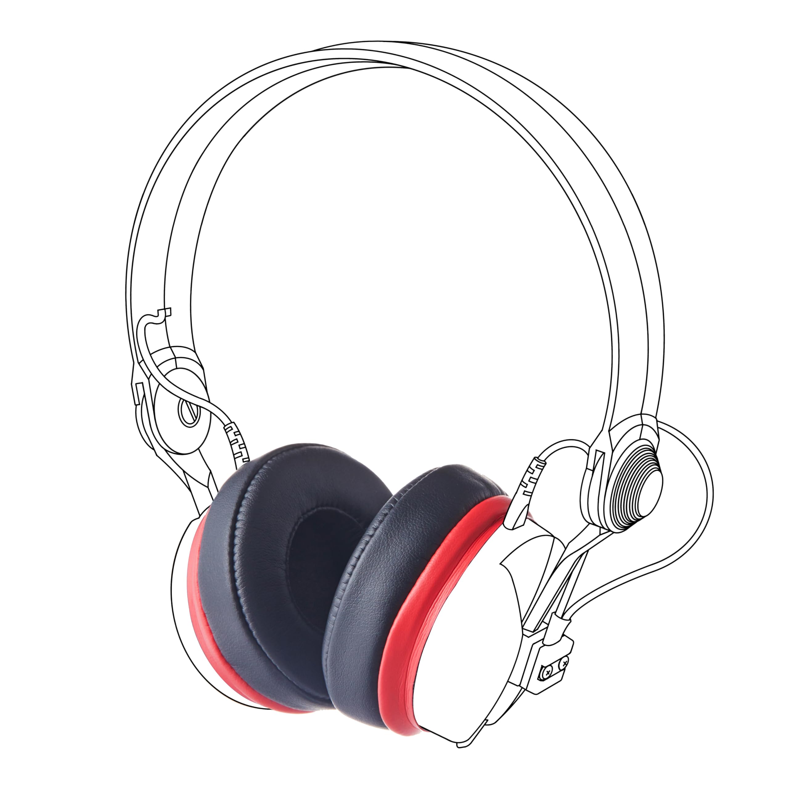 SENNHEISER HD25(YAXI、オヤイデ)カスタム Amazon.com: YAXI HD25 TypeB Earpads(Red) : Electronics