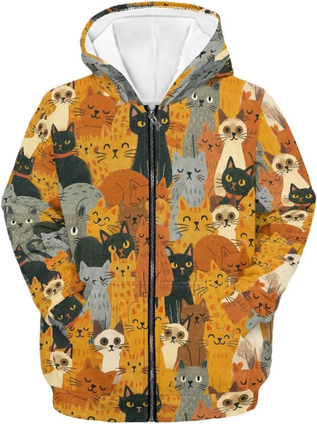 Zip Up Hoodies for Girls Long Sleeve Sweatshirts Coat
