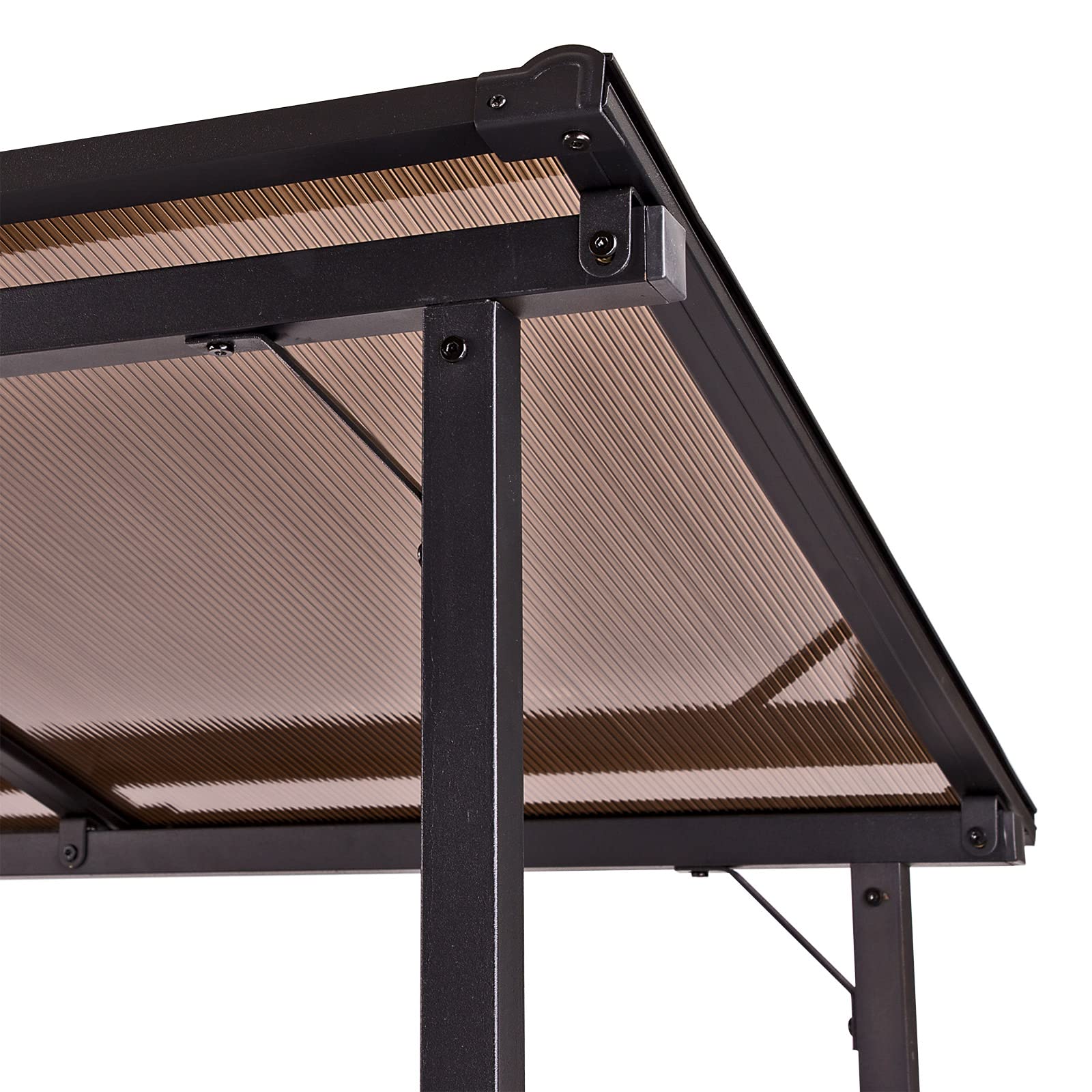 DEMA Kaminholzregal 167x70 cm – Brennholzregal, Holzregal, Holzlager, schwarz, robust & wetterfest, ideal zur Aufbewahrung von Kaminholz, Brennholz & Holzscheiten im Innen- & Außenbereich