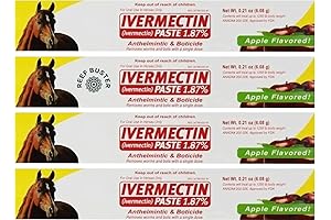Ivermectin Paste 6.08g Tubes (4-Pack) Bundled Sticker Included