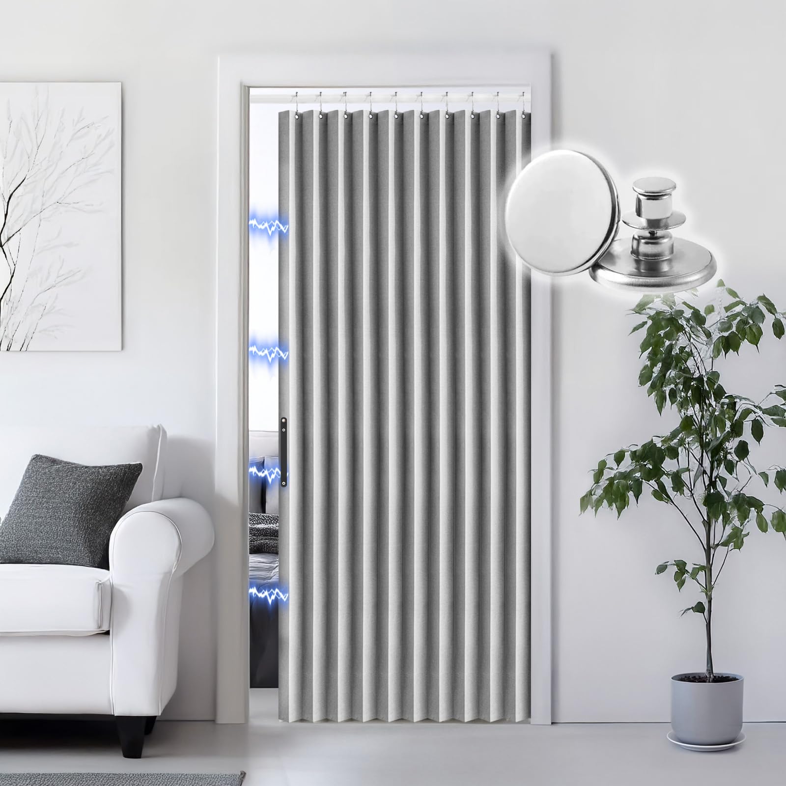 Amazon.com: RINHARTEX Blackout Accordion Style Magnetic Door
