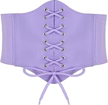 Hoerev Women's Lace Up Corset Belt, Size XS to XXXL, 20 Colors or Different Sets