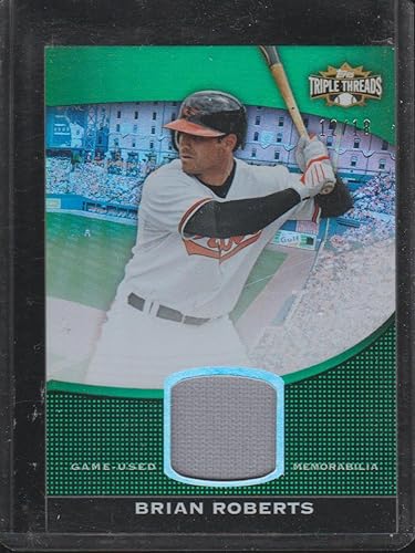 2011 Topps Brian Roberts Orioles 12/18 Game Used Jersey Baseball Card #TTUSR-143