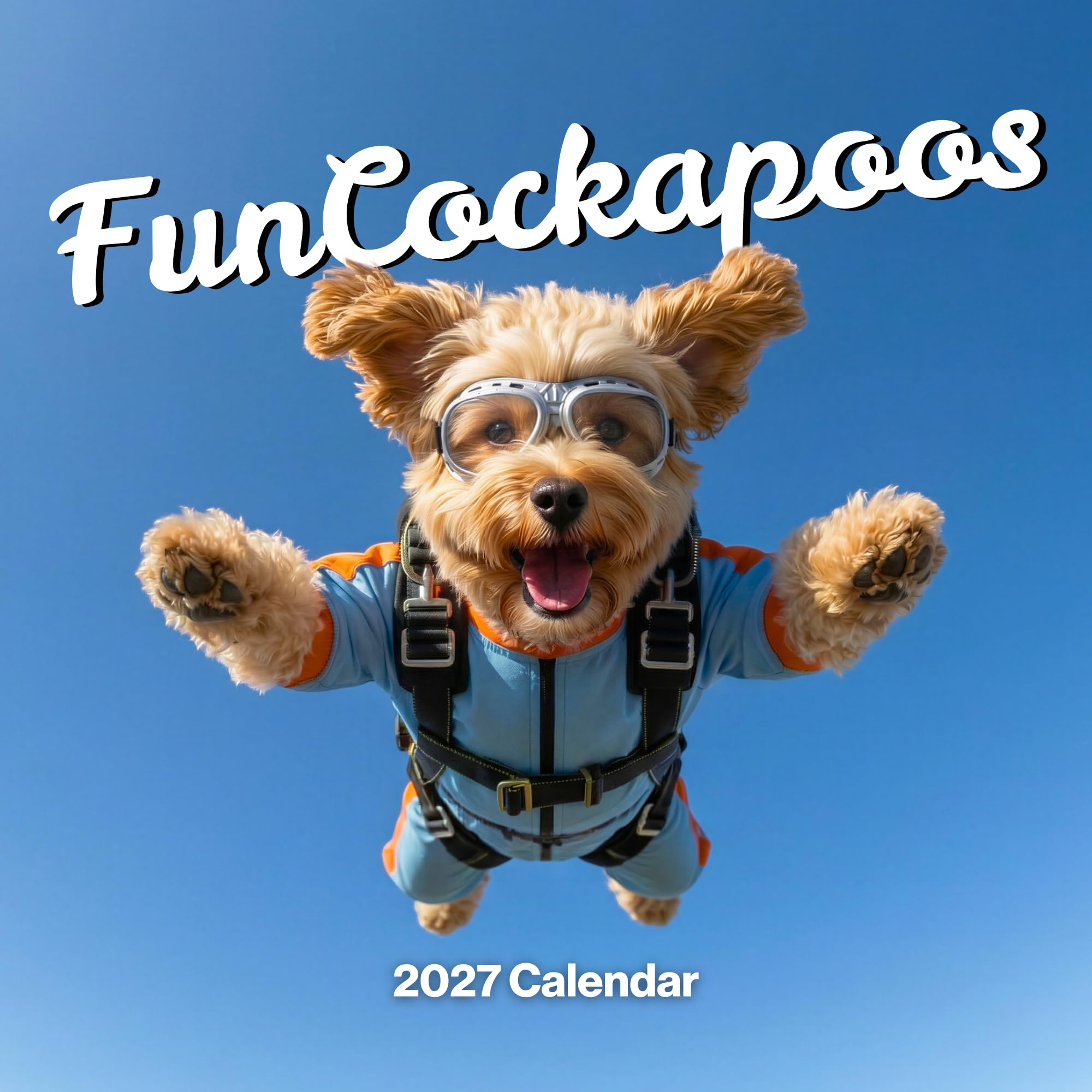 Cockapoo Calendar 2027, Large 12 Month Funny Dog 2027 Calendar Wall Hanging