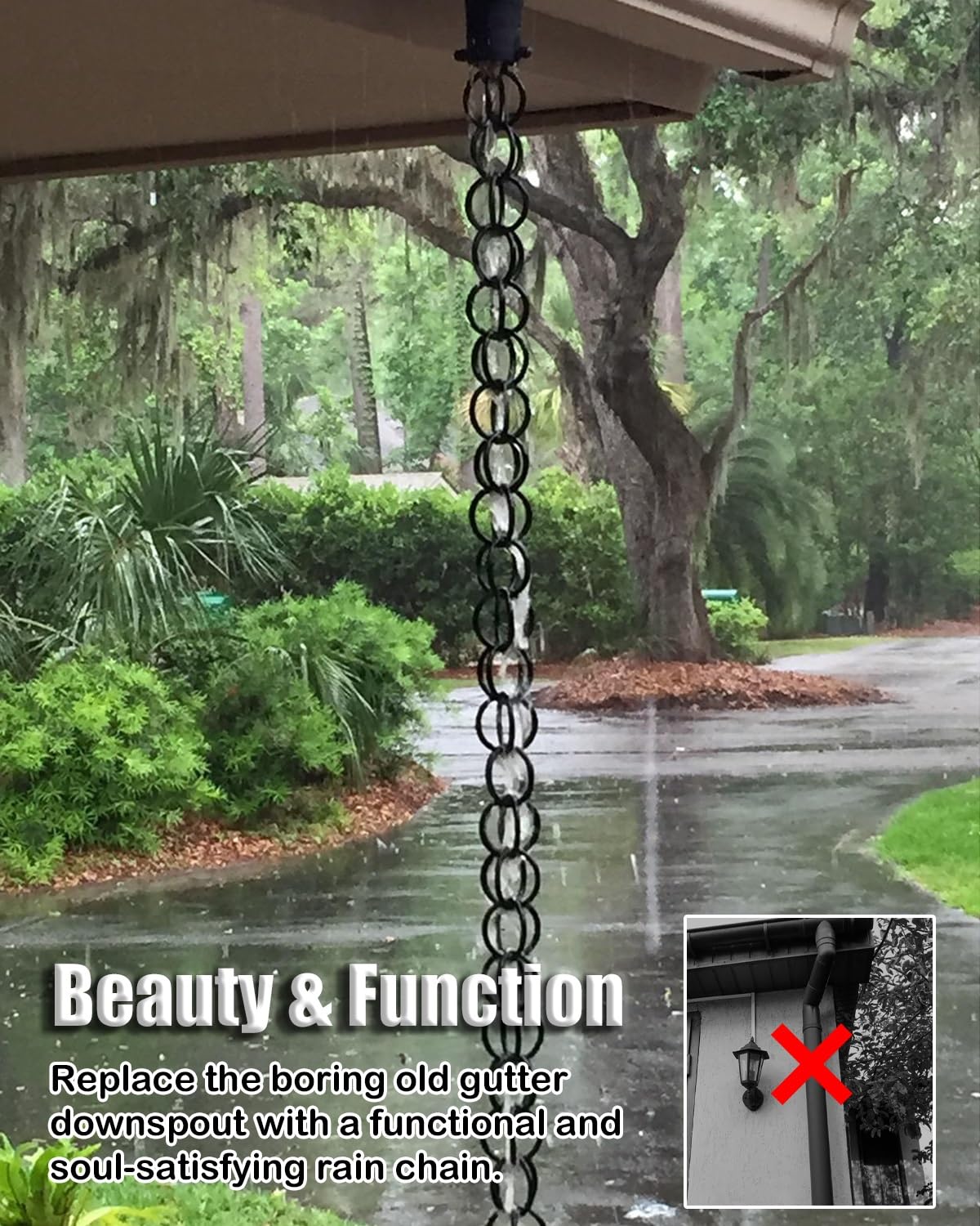 Rain Chains For Outside Topadorn Rain Chains Lotus Flower